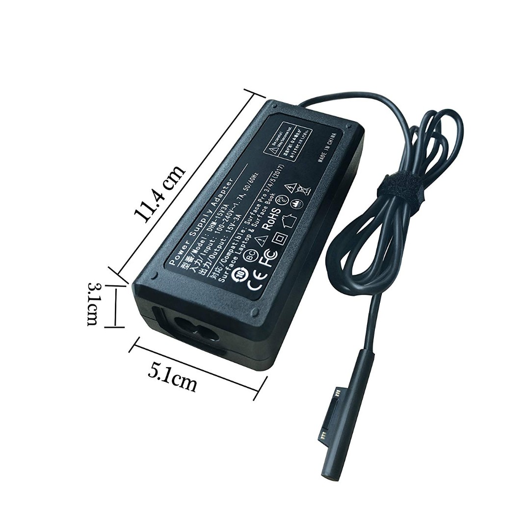 Surface Pro 4 Charger Surface Pro 3 Charger Surface Pro Charger Btbsz 15v 2 58a 44w Power Supply Compatible Microsoft Surface Pro 3 Surface Pro 4 I5 I7 Electronics Computer Parts Accessories On Carousell