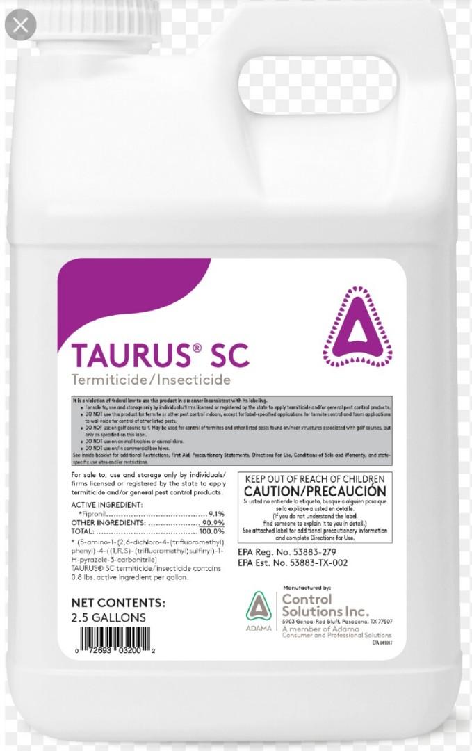 Taurus SC Termiticide Fipronil Termite pest control ...
