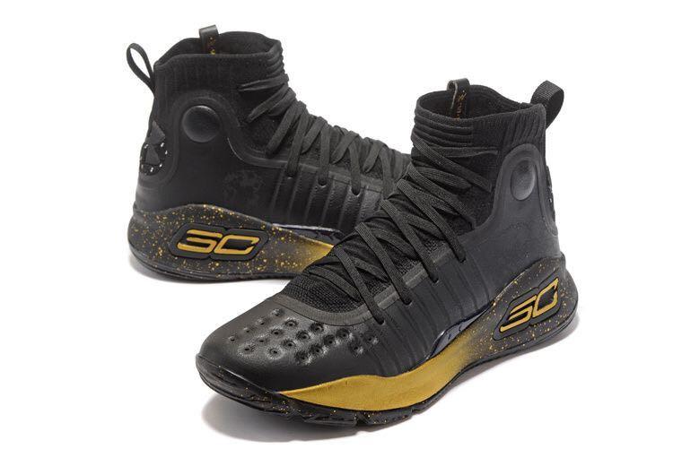 Steph curry 4 store black and gold