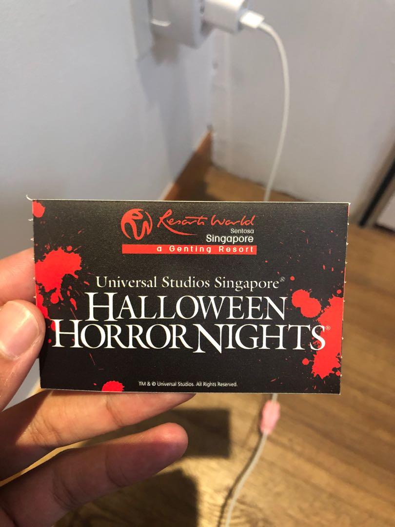 Universal Studios Singapore Halloween Horror Nights Student Ticket, Everything Else on Carousell