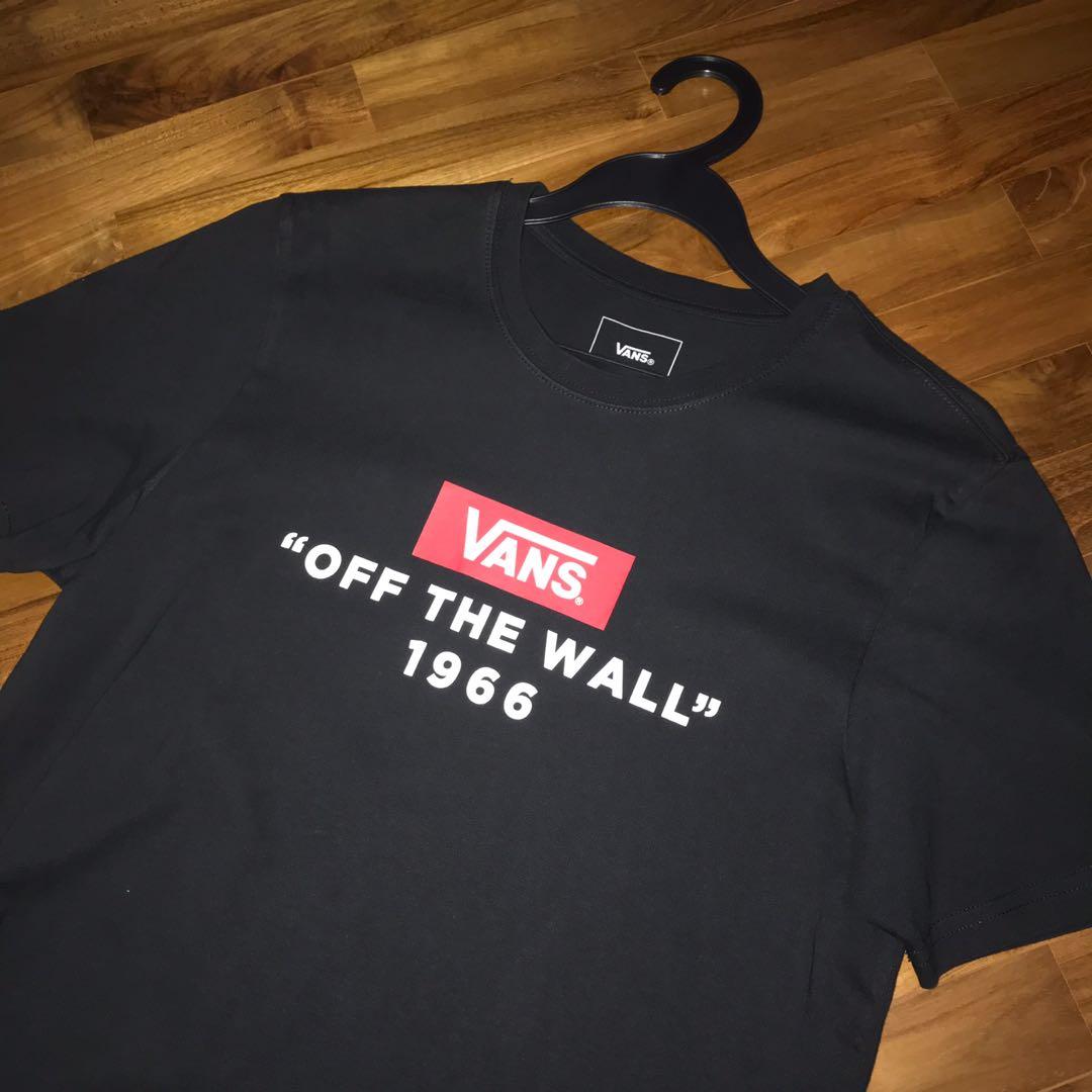 vans red and black shirt