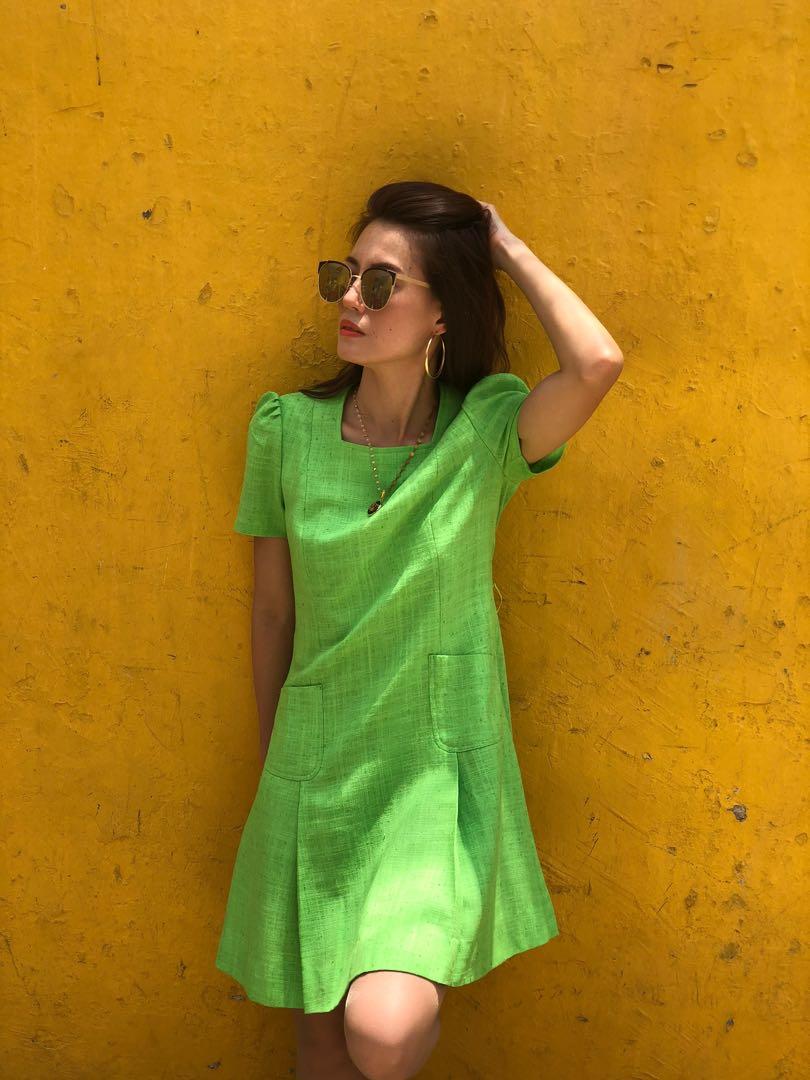 Green mod outlet dress
