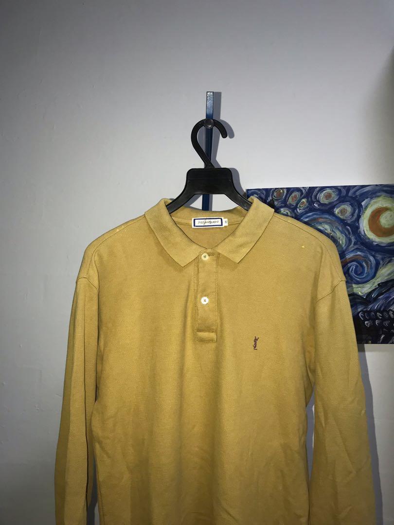 ysl long sleeve polo
