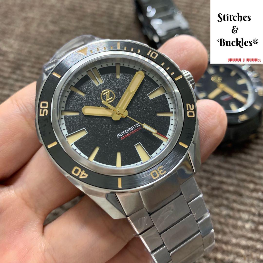 Zelos SwordFish V2 ‘BLACK SAND’ Steel NH35, Luxury, Watches on Carousell