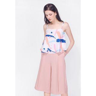 Fayth Palette Printed Cami Size S (Blue)