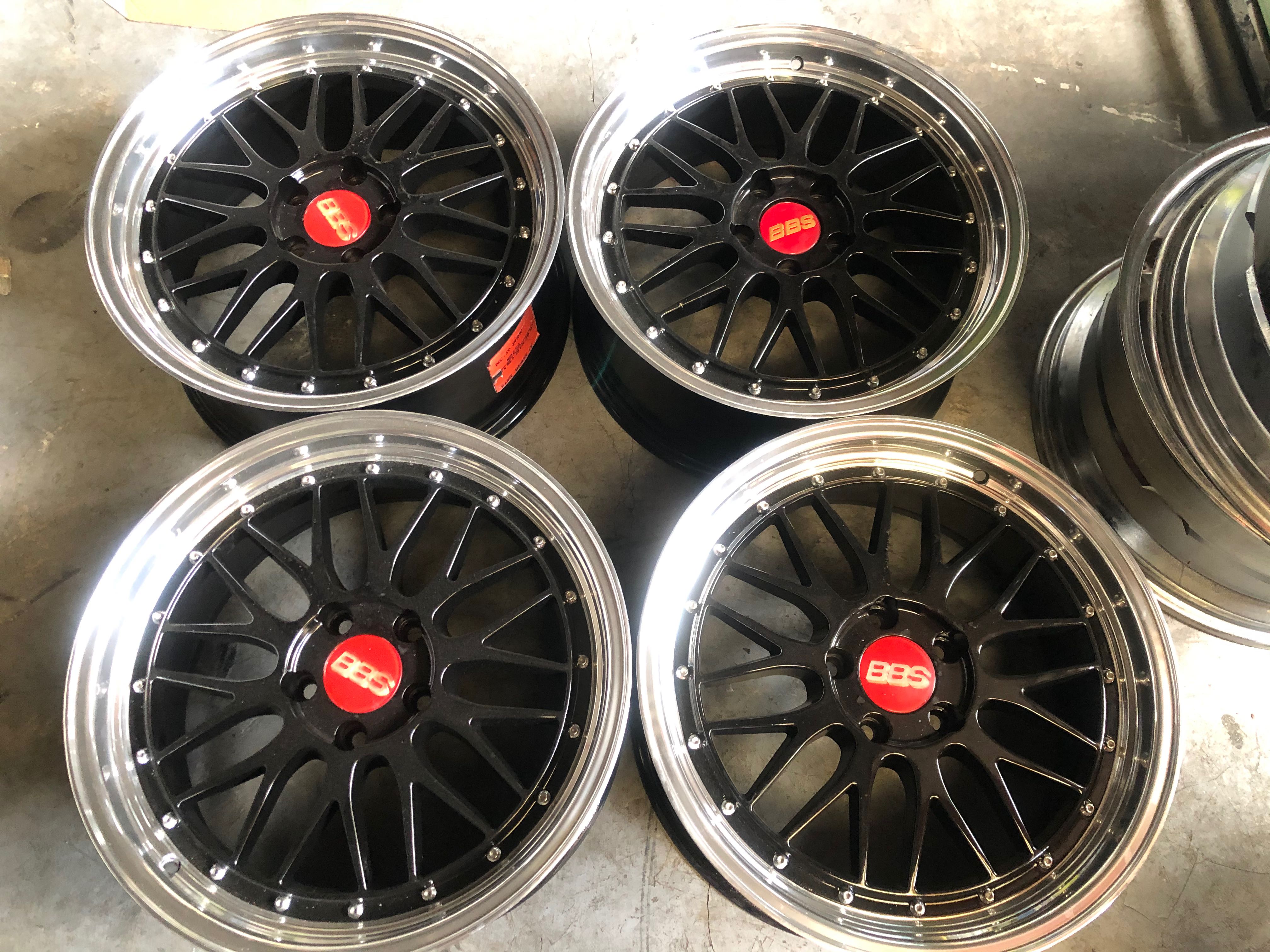 18" BBS LM Used mags Black 5Holes pcd 114, Car Parts & Accessories
