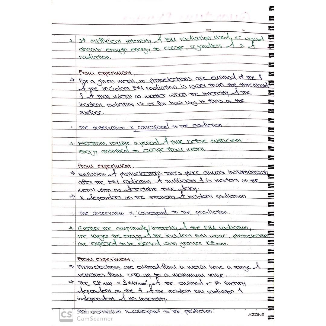 A Levels Physics Notes (Category: Everything Else) located in Singapore. Submitted by kvioke (Listing ID 255012429, Image 3). Description: Top A level Physics Notes Credentials: I took O levels in 2016, got an A1 for Pure Physics. I took A levels in 2018, got an A for H2 Physics, with an RP of 88.75. Price: Each chapter - $2 each Quantum Package (6 chapters of your choice) [Light is a wave and a particle...huh?] - $10 Whole syllabus - $30 Perks o