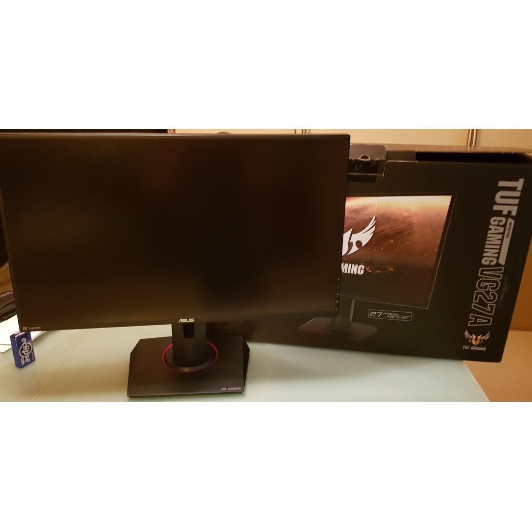 Asus Tuf Gaming Vg27aq Hdr Gaming Monitor 27 0 Inch Wqhd 2560x1440 Ips 165hz Extreme Low Motion Blur Sync G Sync Compatible Adaptive Sync 1ms Mprt Hdr10 Electronics Computer Parts Accessories On Carousell