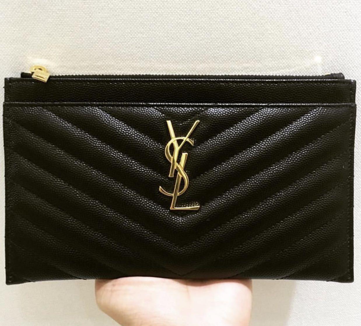 Ysl flat wallet sales
