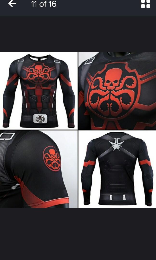Avengers Design Men Compression Printed 3d T Shirt Sports Sports Apparel On Carousell