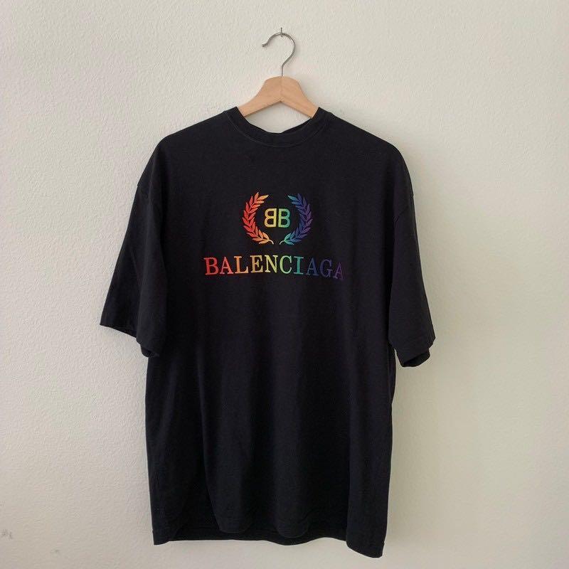 rainbow balenciaga t shirt