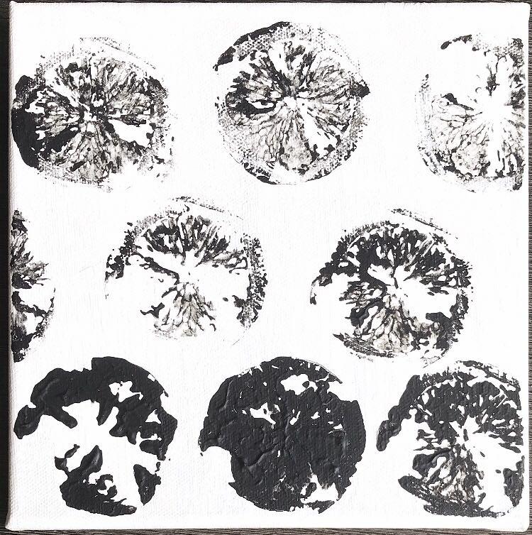 Black White Lemon Painting Minimalistic Decoration Design Craft Art Prints On Carousell