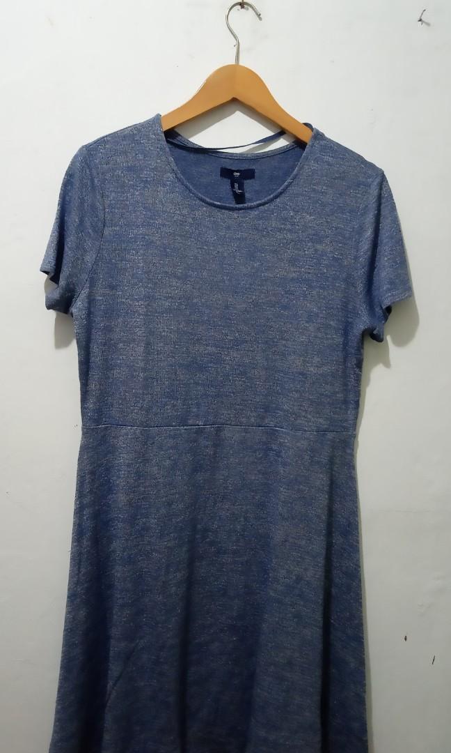 Blue Dress GAP, Fesyen Wanita, Pakaian 