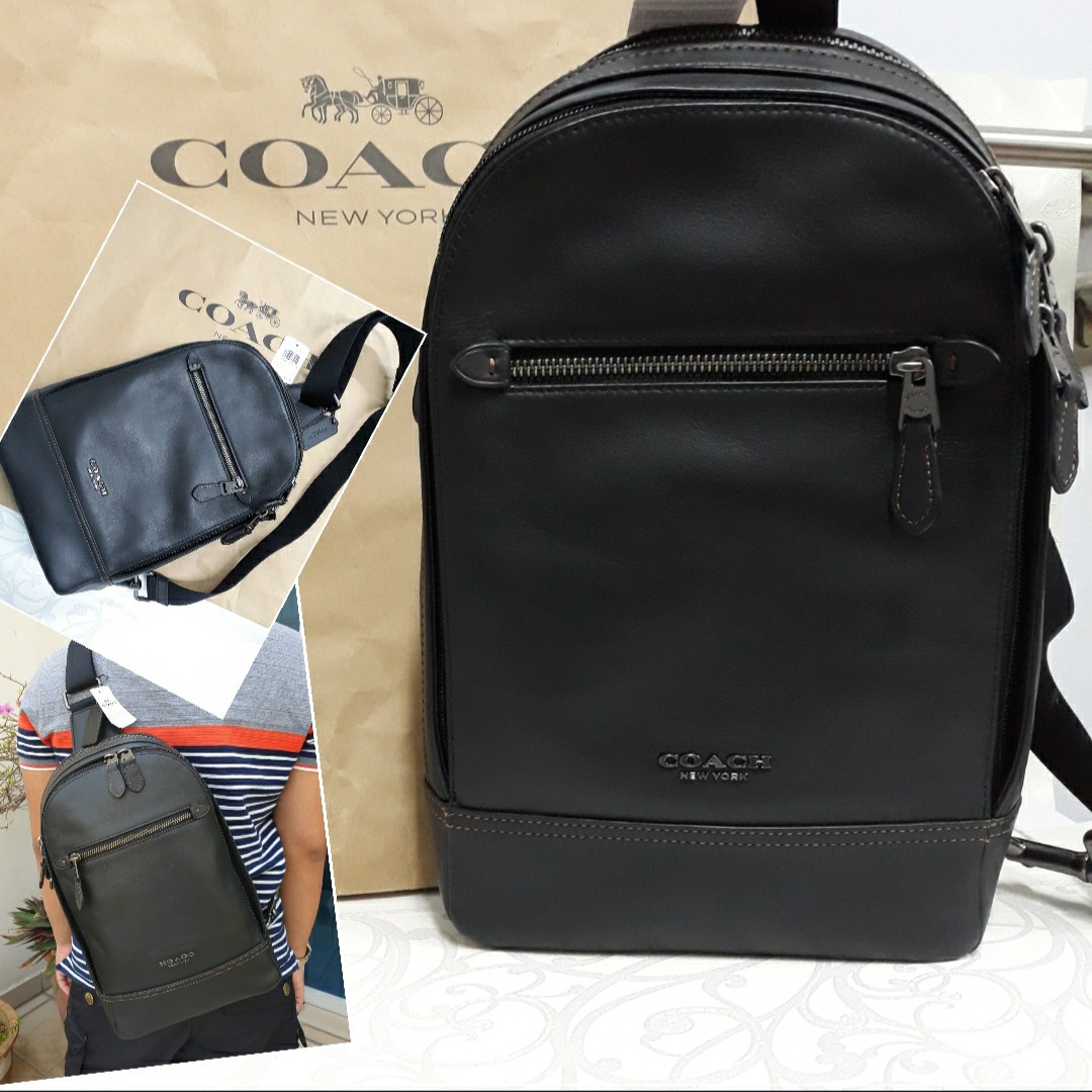 coach graham pack brown