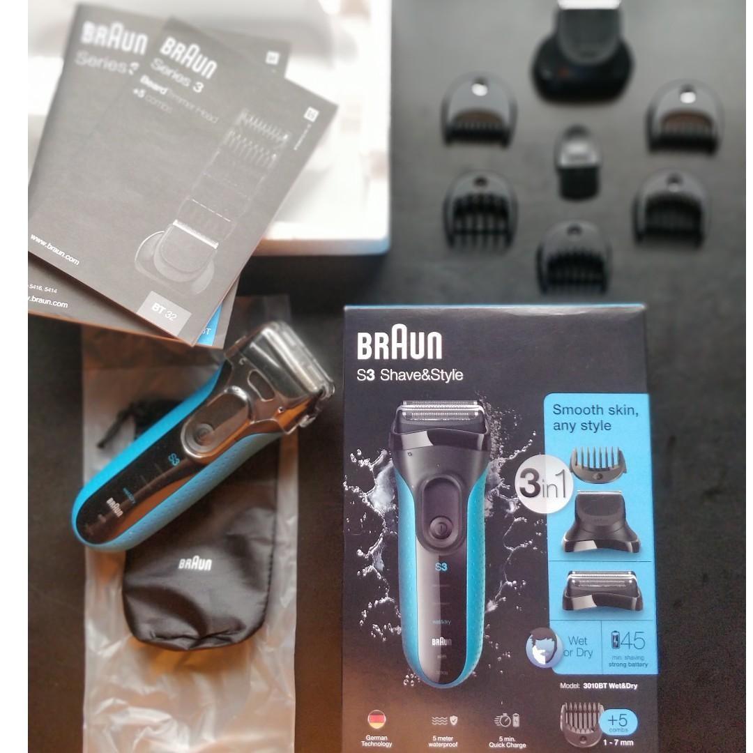 braun s3 shave and style 3010bt