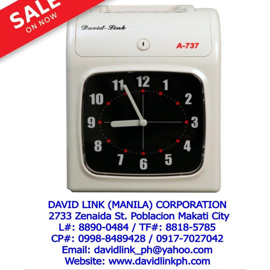 bundy clock time recorder DLA737 (Category: Voice Recorders) located in Makati City. Submitted by davidlinkcorp (Listing ID 238616427, Image 1). Description: Please call or email us for more features and specification and price. David Link (Manila) Corporation 2733 Edmond Bldg. Zenaida St. Brgy. Poblacion Makati City [near Makati City hall] Tel#: 8-9-0-0-4-8-4 or 8-1-8-5-7-8-5 Mobile#: zero nine one seven seven zero two seven zero four two/ zero 