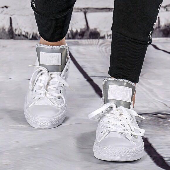 Converse Chuck Taylor All Star Low Reflective Madison White School Shoes Sneakers