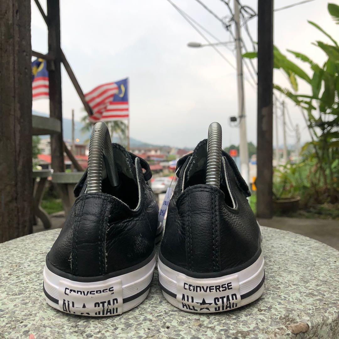 Converse Velcro Leather Men s Fashion Footwear Sneakers on Carousell