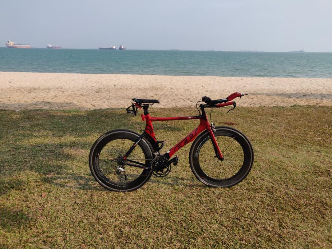 Triathlon bike Felt B12 tt size 58 large including 80 mm Fulcrum wheels warranty Sports Equipment Bicycles Parts Bicycles on Carousell