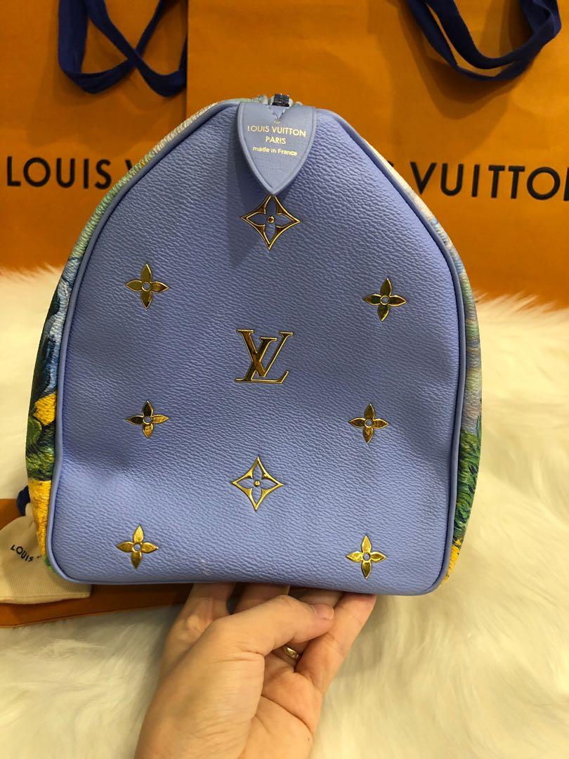 Louis Vuitton Speedy 30 Van Gogh Starry Night Custom Painted bag Rare