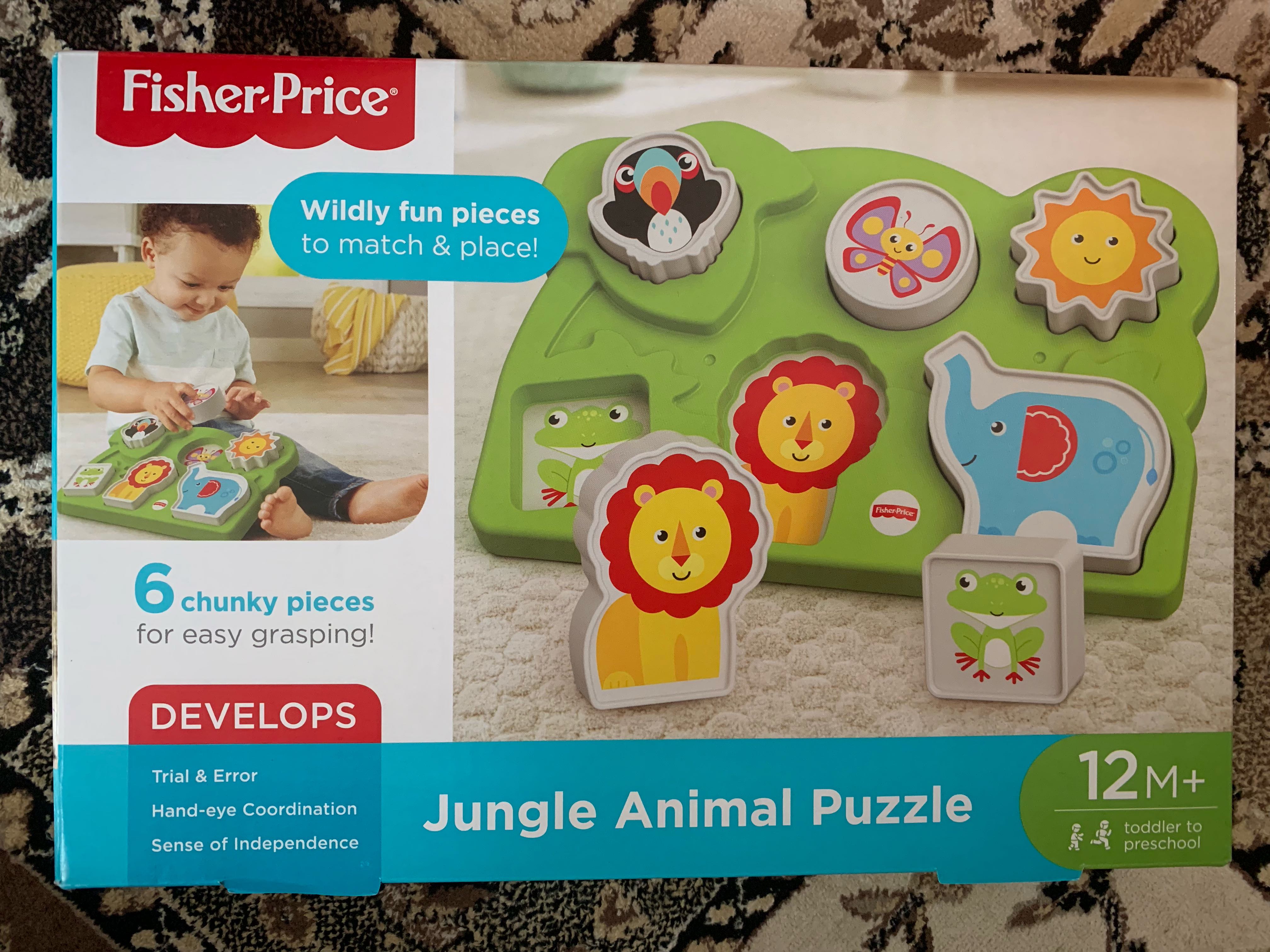 fisher price jungle animal puzzle