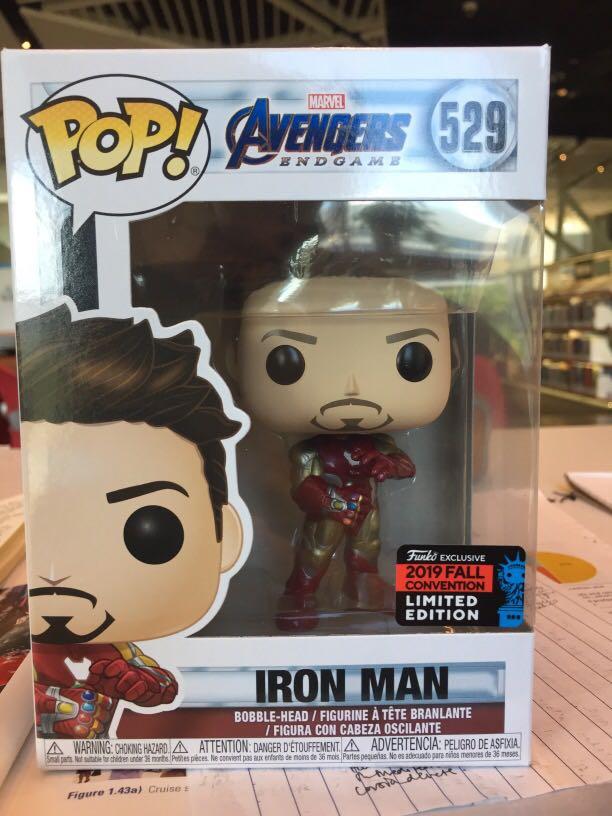 Funko Pop! Marvel: Avengers Endgame - Tony Stark (Iron Man 3) with  Gauntlet, Fall Convention Exclusive