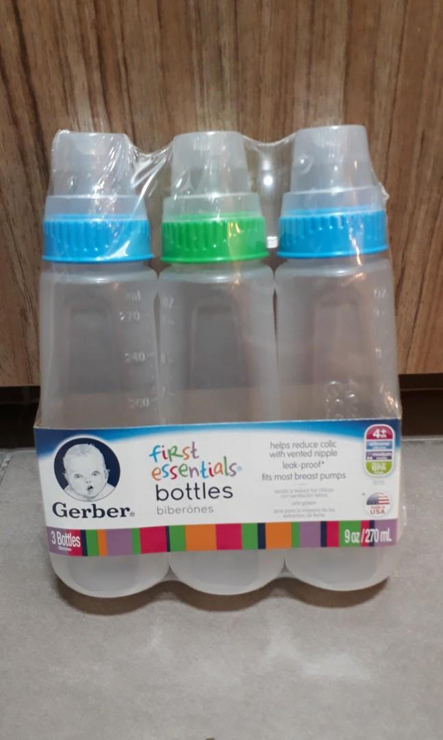 gerber first essentials bottles nipples