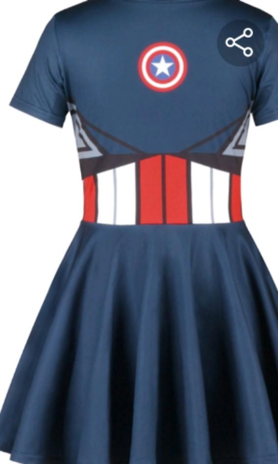 Girls Superhero Costume (Category: Babies & Kids Fashion) located in Taguig. Submitted by leynsye (Listing ID 255057758, Image 3). Description: Captain America Dress Washed but not used Fits 9 to 12 yrs old Please refer to size chart.