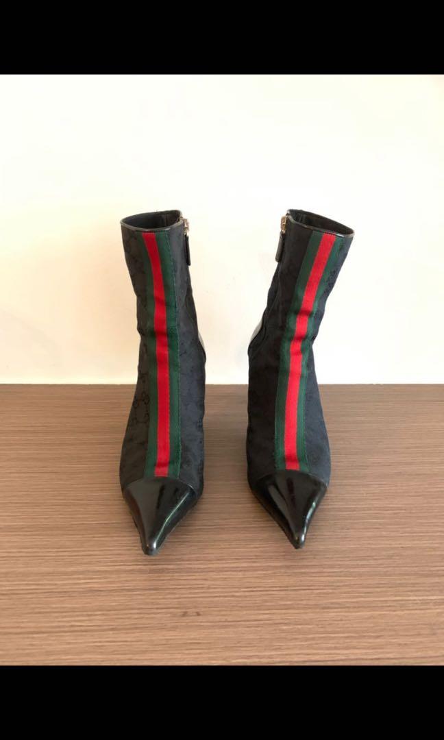 gucci boot heels