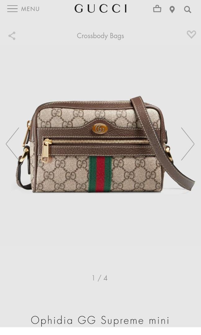 Gucci stripe crossbody bag clearance