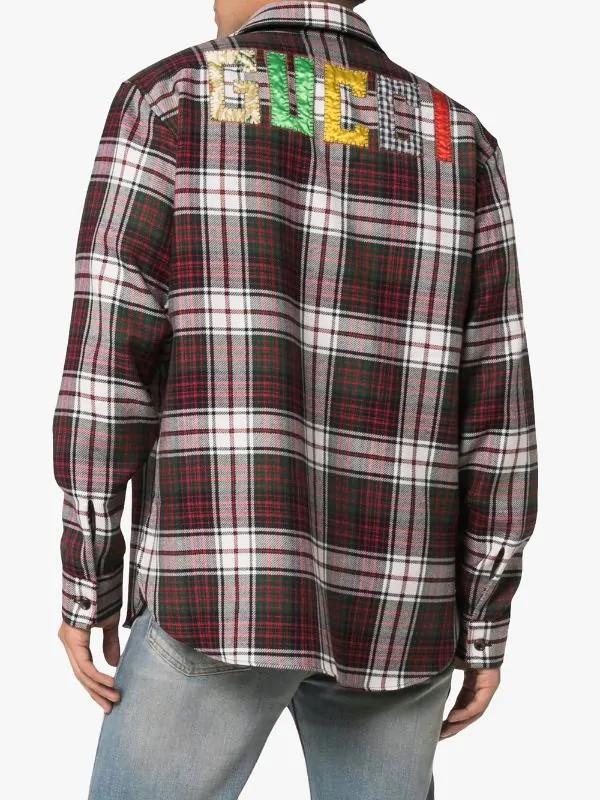 gucci flannel shirts