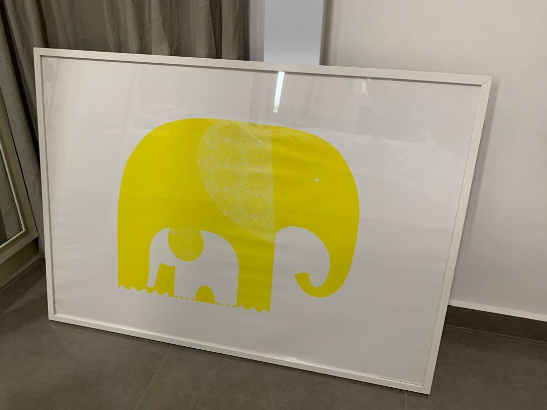 Ikea art print with frame, Furniture & Home Living, Home Decor, Frames