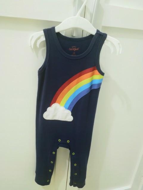 Imported baby romper (Category: Babies & Kids Fashion) located in Paranaque City. Submitted by pumpkinpixie (Listing ID 255021557, Image 1). Description: Brand New like onesie for your LO From USA and used only once Very cute ! Can be for boys or girls Size 12months old.