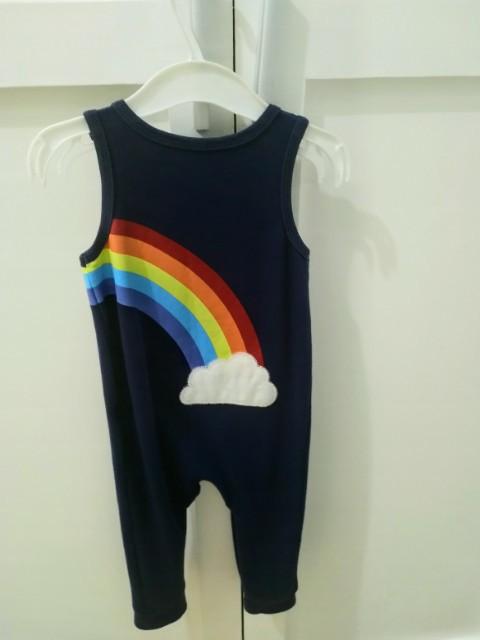 Imported baby romper (Category: Babies & Kids Fashion) located in Paranaque City. Submitted by pumpkinpixie (Listing ID 255021557, Image 2). Description: Brand New like onesie for your LO From USA and used only once Very cute ! Can be for boys or girls Size 12months old.