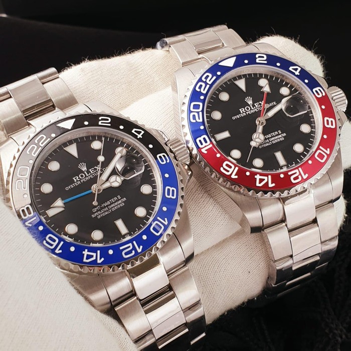 Jam Rolex GMT Master II Automatic Steel Ceramica Japan Fesyen Pria Jam Tangan di Carousell