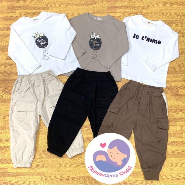 cargo pants and oversized shirt
