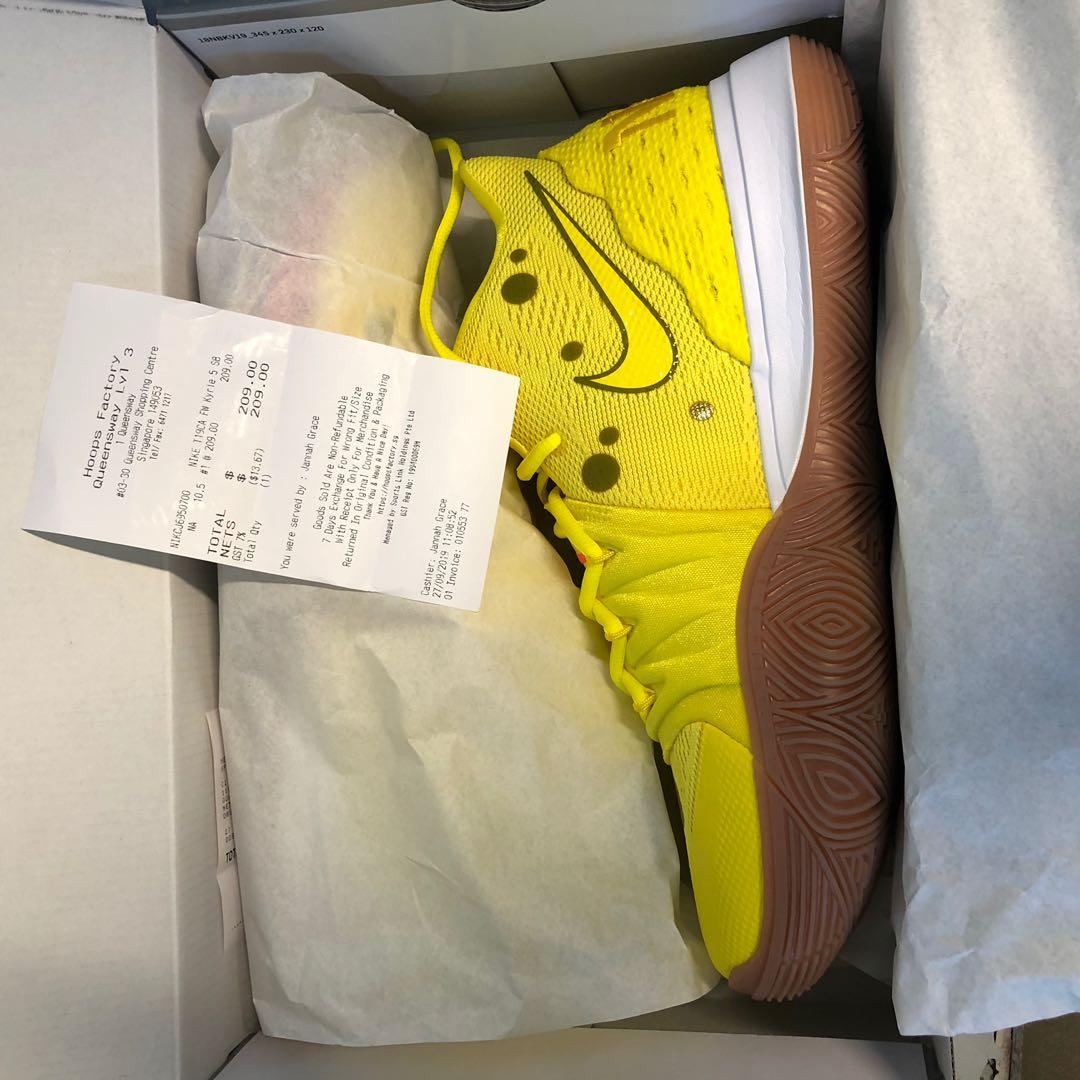 kyrie spongebob size 5