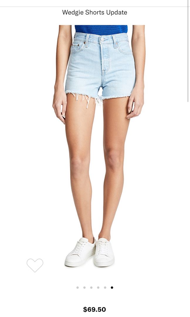 levi's wedgie update denim shorts size 25, Women's Fashion, Bottoms, Jeans  & Leggings on Carousell
