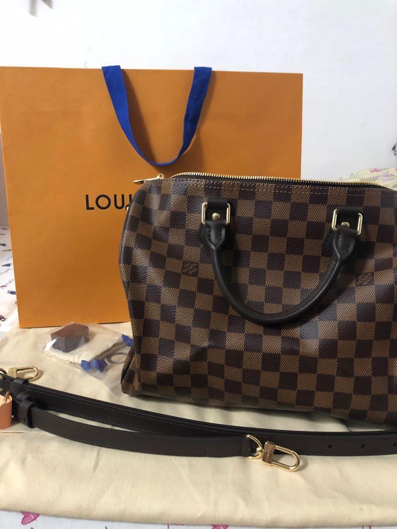 Louis Vuitton Damier Ebene Speedy 30 Boston Bag 7lv1108 – Bagriculture