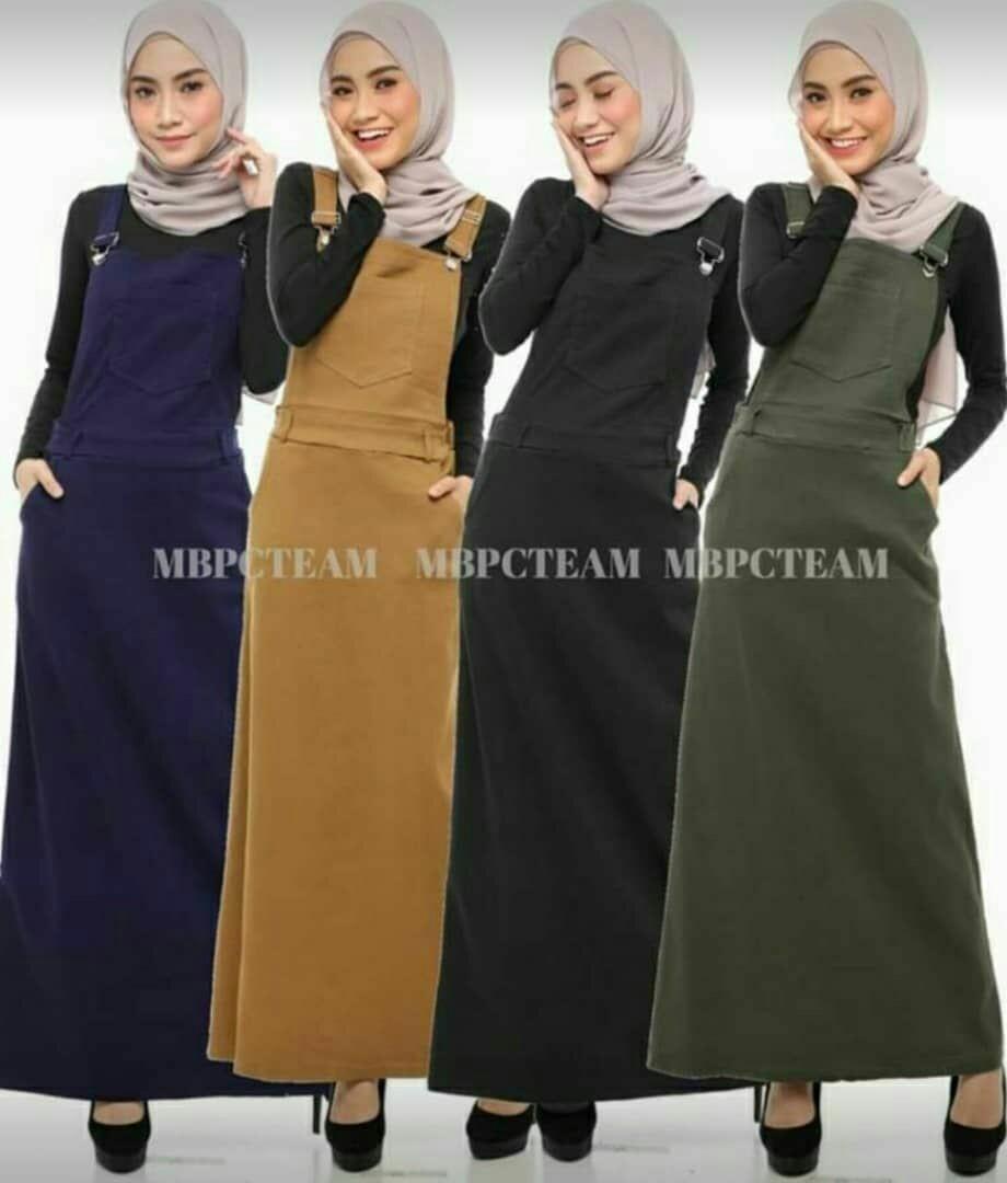 Overall dress deals muslimah