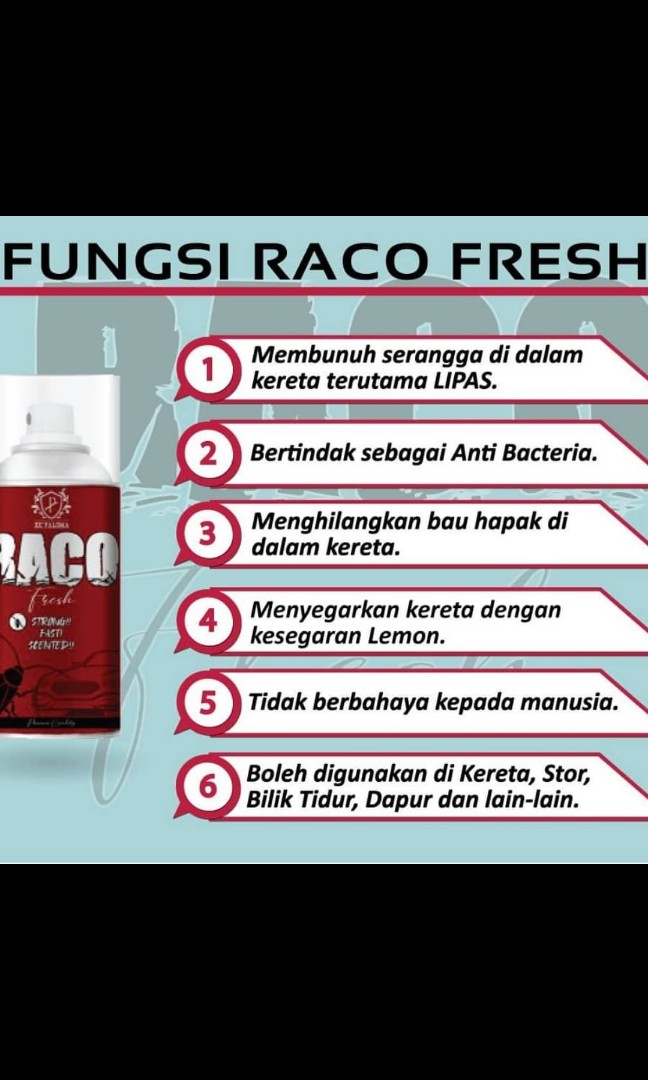 Raco Fresh Pembunuh Lipas Dlm Kereta Everything Else Others On Carousell