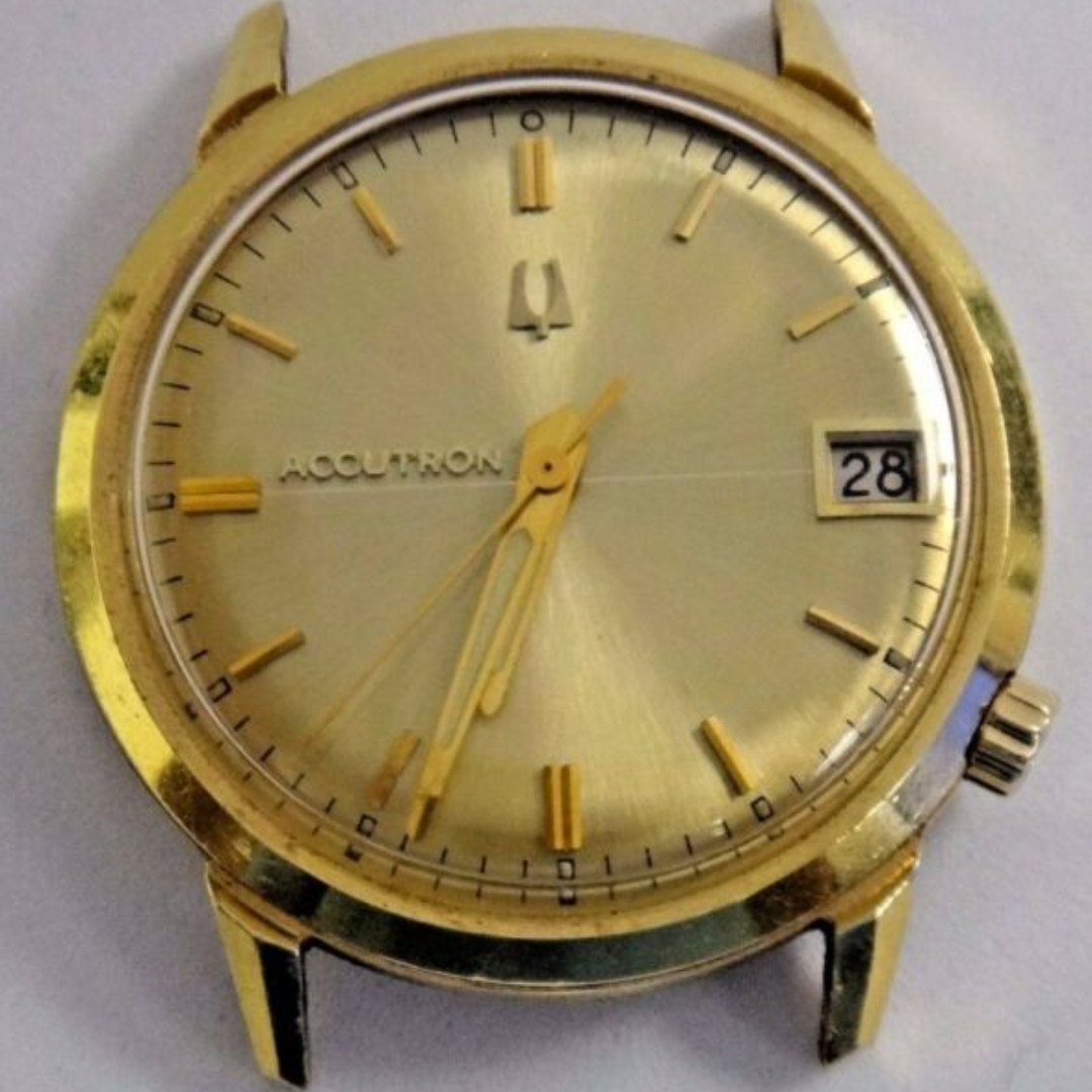 Rare Vintage Bulova Accutron 14k Gold Filled Case 1570283705 D73544a80