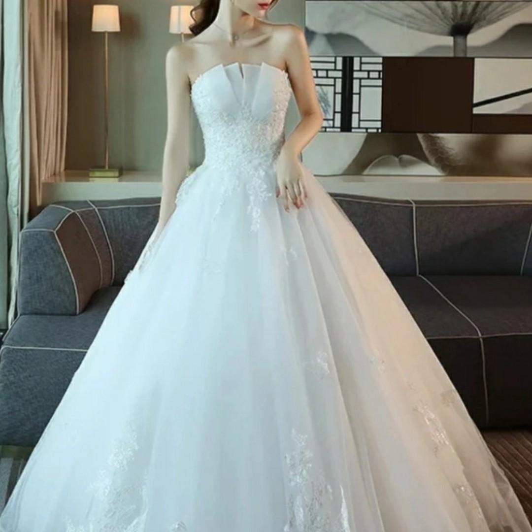 Sale Wedding Dress Gown Great 4 Marriage Bridal Photography Cheap Women S Fashion Clothes Dresses Skirts On Carousell And dhgate will provide better service new fashion tailor made yellow men suits slim fit formal groom prom dress blaze costume homme marriage 3. carousell