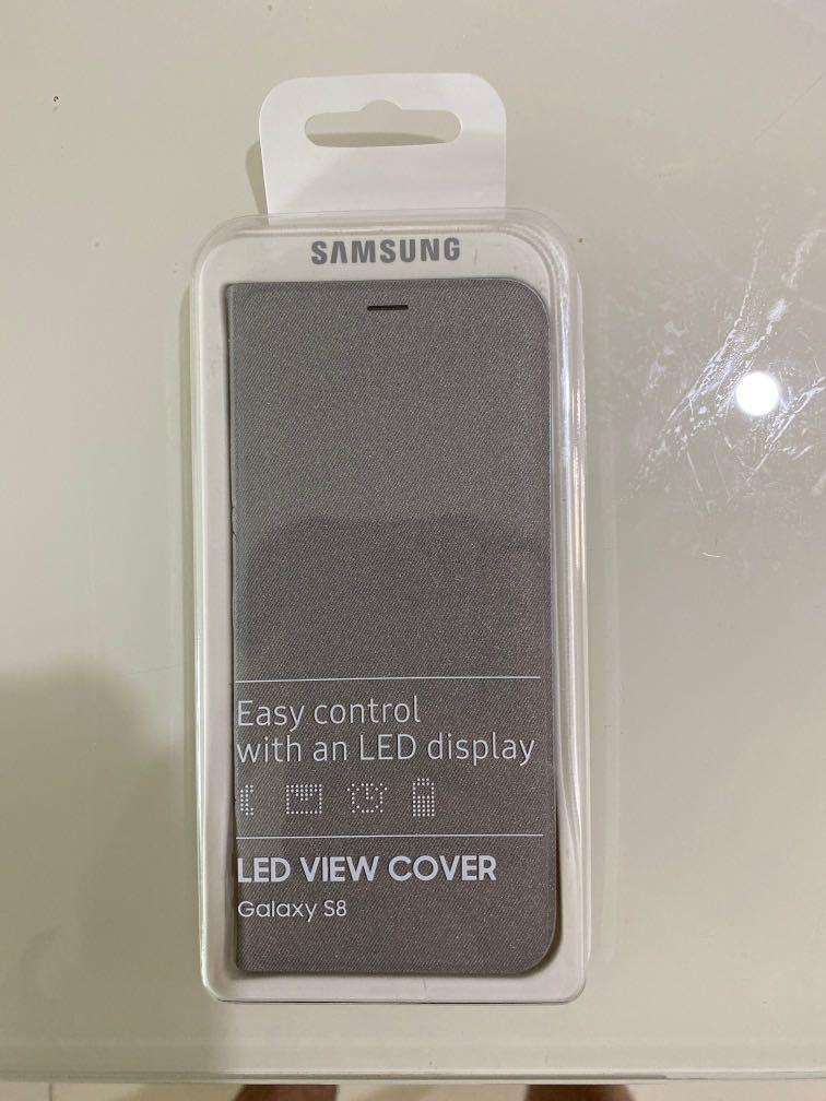 Samsung Galaxy S8 LED View Cover (Silver), Mobile Phones & Gadgets, Mobile & Gadget Cases & Sleeves on Carousell