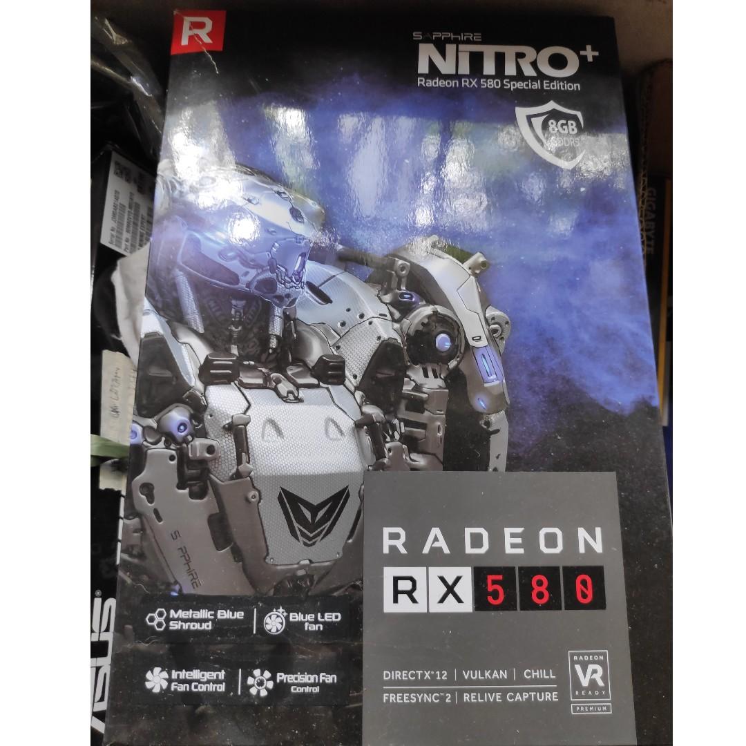 Sapphire Nitro Plus Radeon Rx 580 8gb Ddr5 Special Edition Electronics Computer Parts Accessories On Carousell