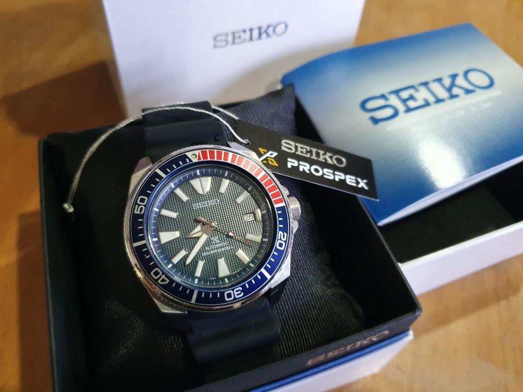 SEIKO SAMURAI SRPB53 Pepsi Edition Prospex 200m Diver's watch on original  strap £219.99 - PicClick UK