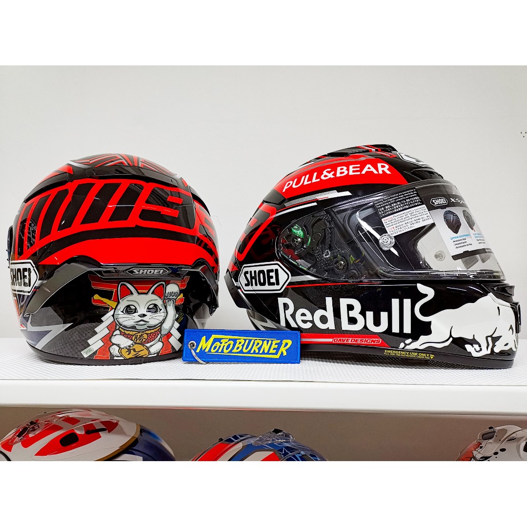 Shoei Helmets X Spirit 3 Marquez Black Concept Motorcycles Motorcycle Apparel On Carousell