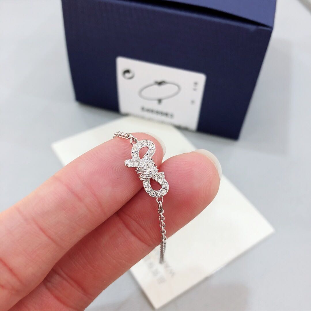 White Rhodium Plated Bracelet Lifelong Swarovski Buy Swarovski