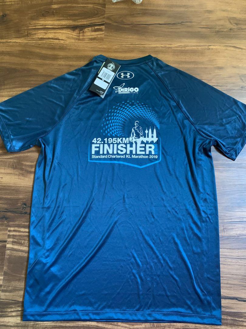UA KL Standard Chartered Marathon Finisher Tee 2019, Men's Fashion