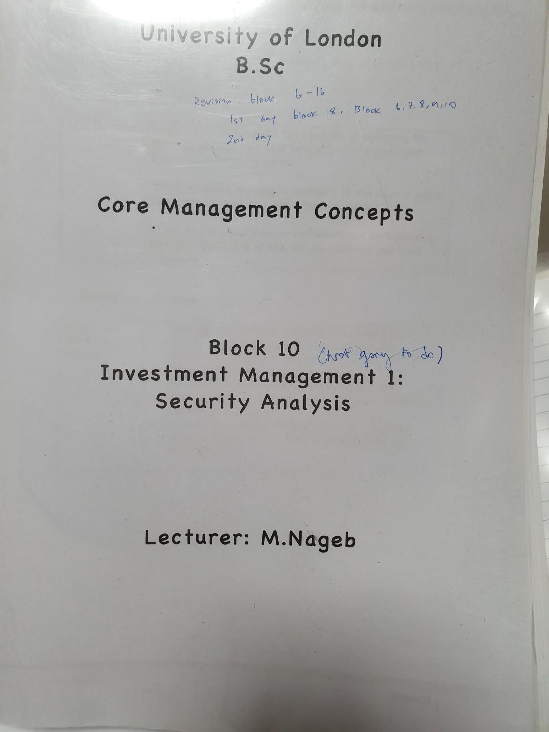 UOL CMC nageb notes core management concept, Computers & Tech, Office